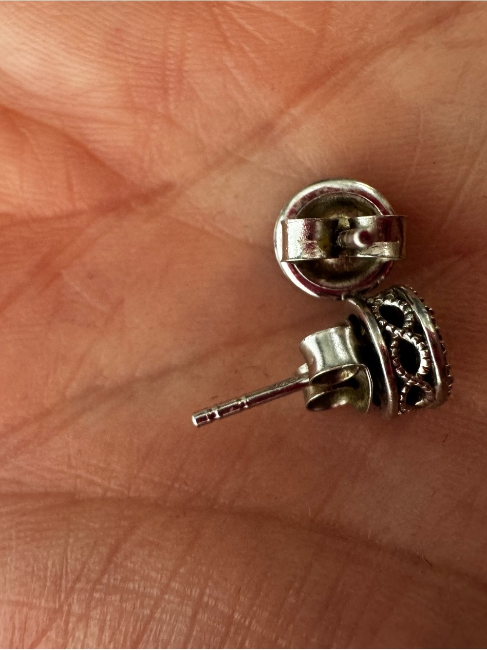 Diamond Stud Earrings - Picture 6 of 7